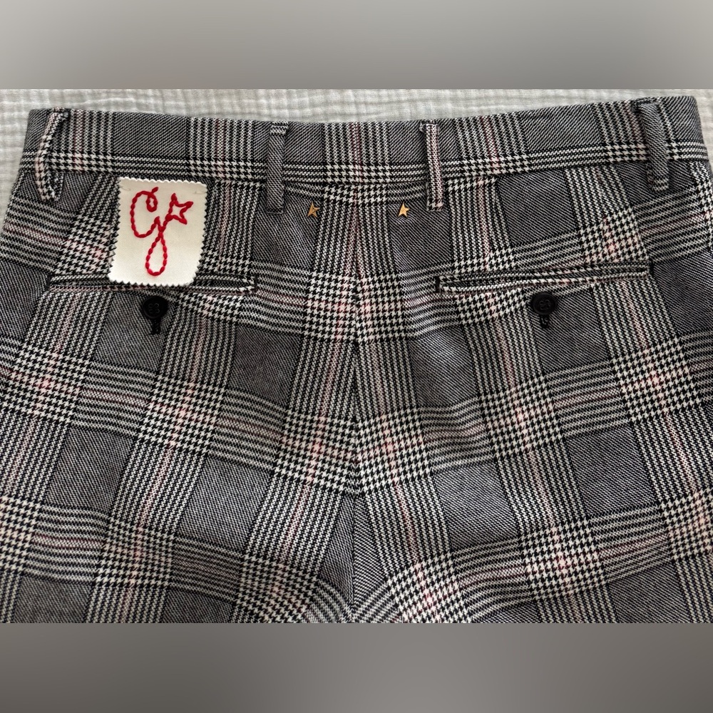 Golden Goose Prince of Wales Check Wool Trousers